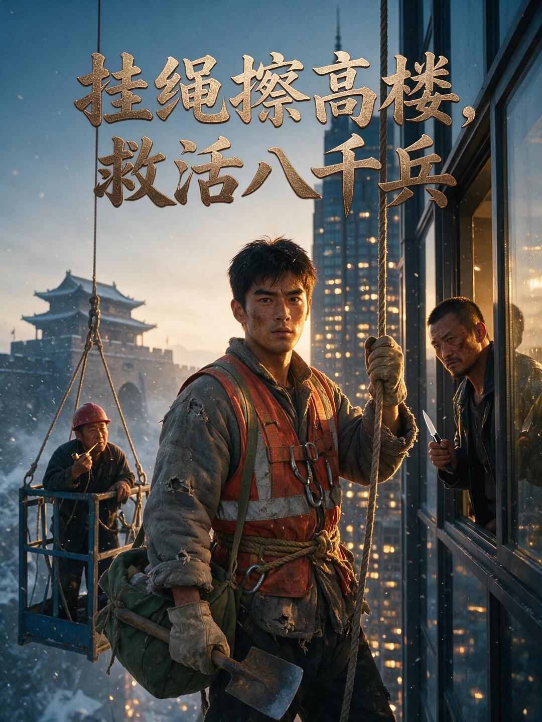 挂绳擦高楼,救活八千兵